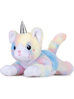 Kittycorn Cat Plush 1.5 Lb Weighted Microwavable Heating Pad Rainbow Toy